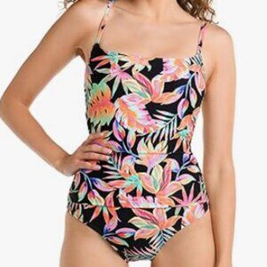 La Blanca Women's One Piece Swimsuit Lingerie Tummy Control Bathing Suit US10